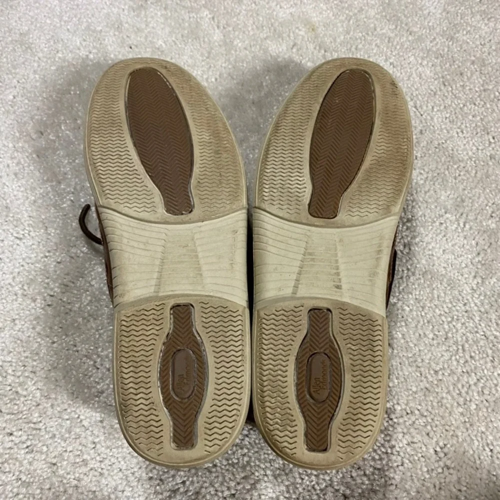Allen Edmonds Shoes Mens 9 D Eastport Tan Leather Boat Shoes Loafers Preppy